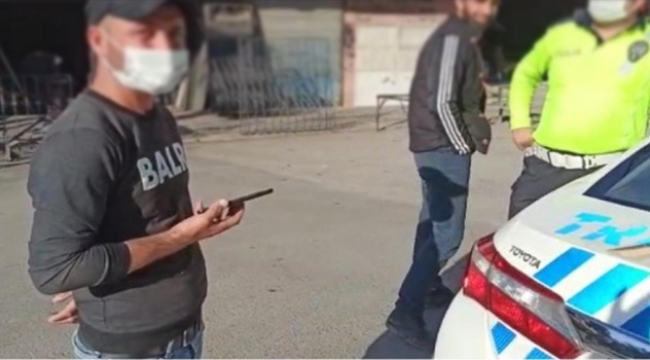 Sahte sürücü belgesiyle trafiğe çıktı
