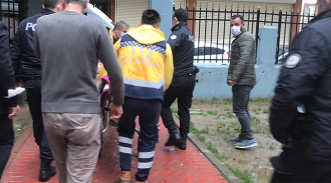 Temizlik yapan genç kadın yere çakıldı