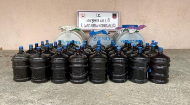 2 ton kaçak içki ele geçirildi