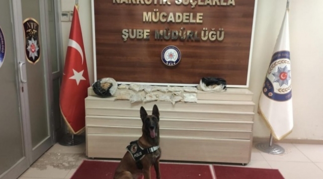 9 kilo 500 gram eroin ele geçirildi