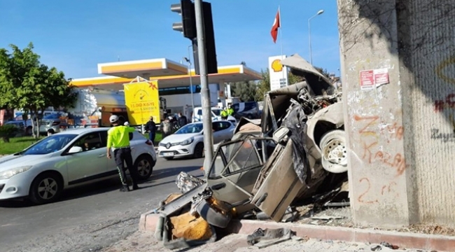 Adana'da feci kaza...