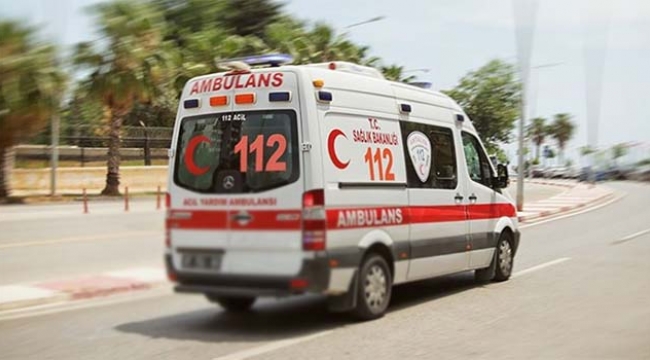 Ambulans şoförünü hastanelik ettiler
