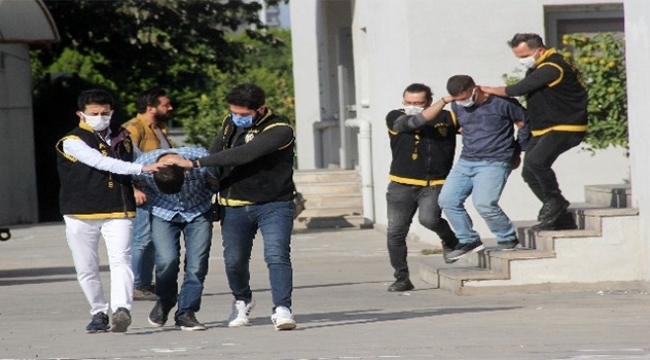 Bin 100 lira gasp eden 3 zanlı tutuklandı