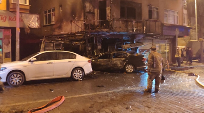Kontrolünü kaybetti dükkana girdi