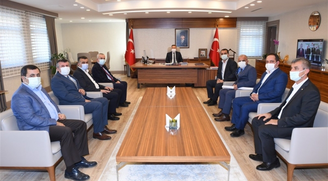 ODA BAŞKANLARI VALİ ELBAN’I ZİYARET ETTİ
