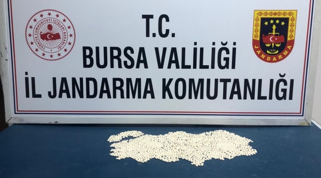 Bin 821 adet uyuşturucu hap ele geçirildi