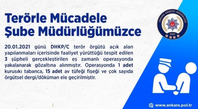 DHKP-C'ye yönelik operasyon düzenlendi