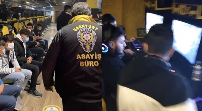 İnternet kafeye polis baskını