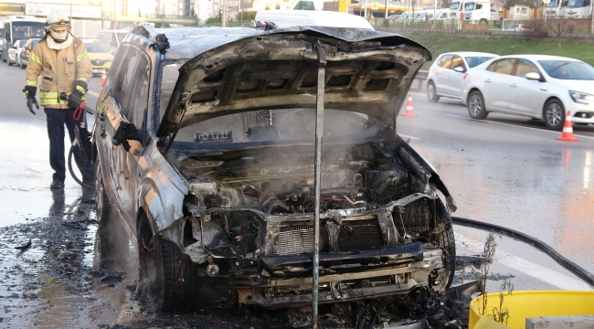 Lüks cip alevlere teslim oldu