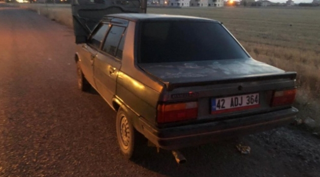 Otomobilde yangın paniği