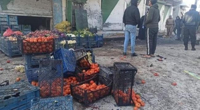 Pazar yerinde EYP patladı