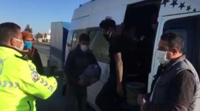 Polisi şaşırtan manzara