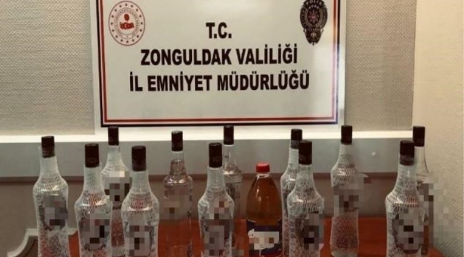 Sahte rakı ve votka ele geçirildi