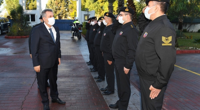VALİ ELBAN, JANDARMA BÖLGE KOMUTANI TUĞGENERAL KOYUER'İ ZİYARET ETTİ