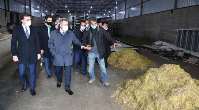 VALİ ELBAN MİTAT BESİCİLİK ENTEGRE İŞLETMELERİNİ ZİYARET ETTİ