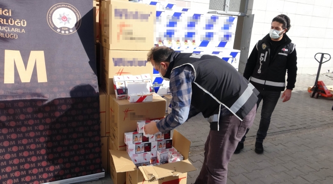 6 milyon 940 bin adet makaron ele geçirildi