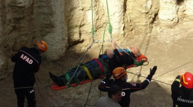 7 metre yükseklikten betona çakıldı
