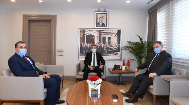 EÜAŞ GENEL MÜDÜRÜ ALAGÖZ VALİ ELBAN’I ZİYARET ETTİ