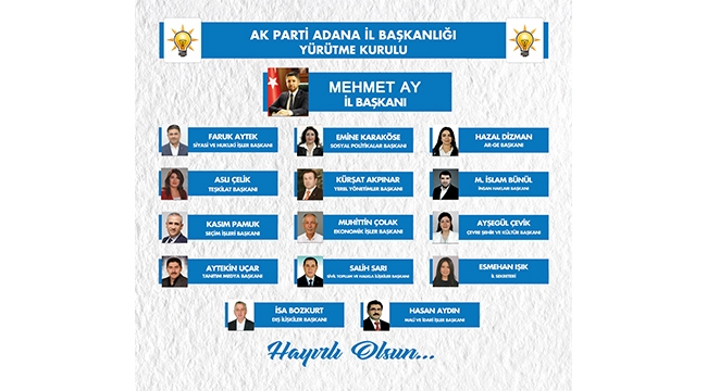 İşte Başkan Ay'ın A takımı