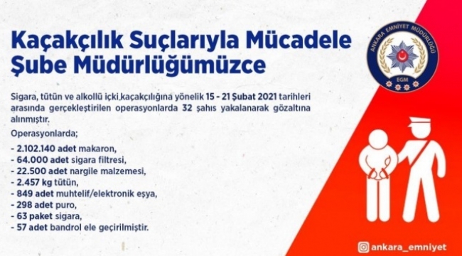 Kaçakçılara ağır darbe