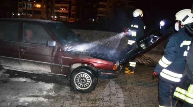 LPG'li otomobilde yangın