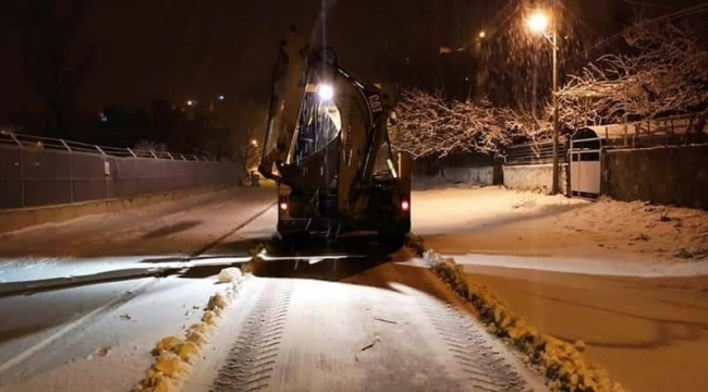 Pozantı’da karla mücadele çalışmaları