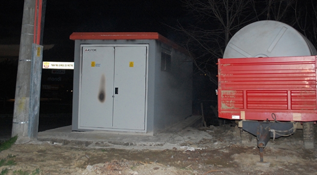 Trafo bomba gibi patladı
