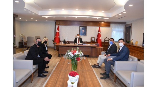TÜSİKON TEMSİLCİLERİ VALİ ELBAN’I ZİYARET ETTİ
