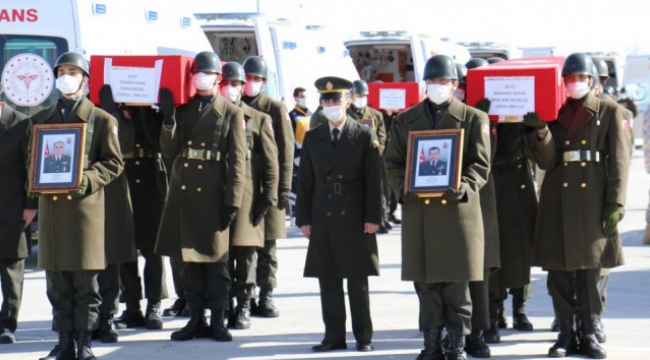 11 şehidimiz törenle uğurlandı