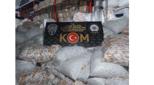 Adana'da makaron operasyonu