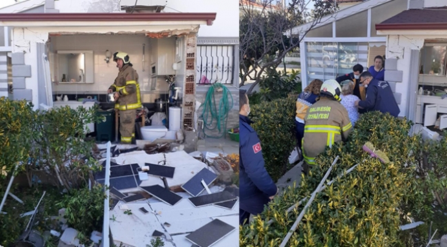 Evin banyosundaki tüp bomba gibi patladı