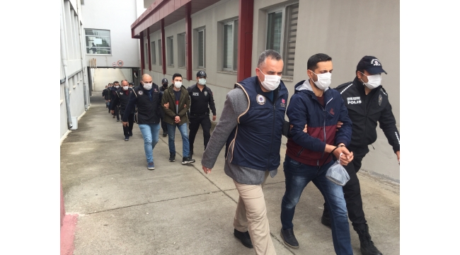 PKK zanlısı 15 kişi adliyeye sevk edildi