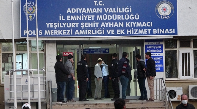 Polis merkezinde kavga
