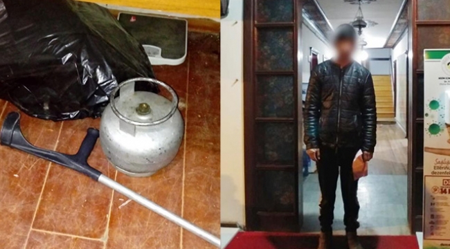 Sakat olarak girdi, yürüyerek çıktı