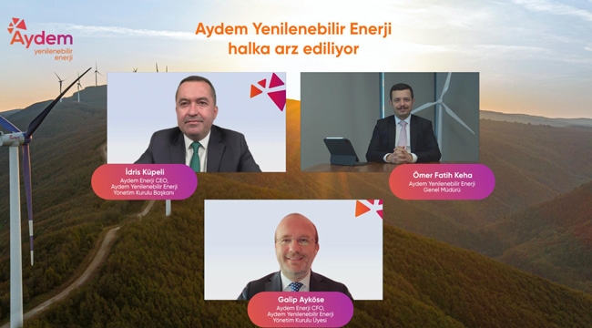 Aydem Yenilenebilir Enerji, son 3 yılın en büyük halka arzına hazırlanıyor