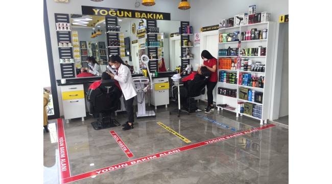  Bu berberde "yoğun bakım" var