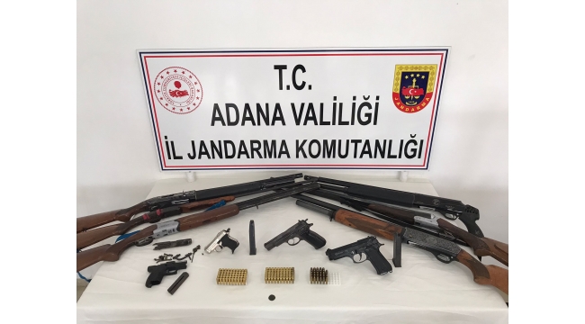4 tabanca, 6 tüfek elegeçirildi