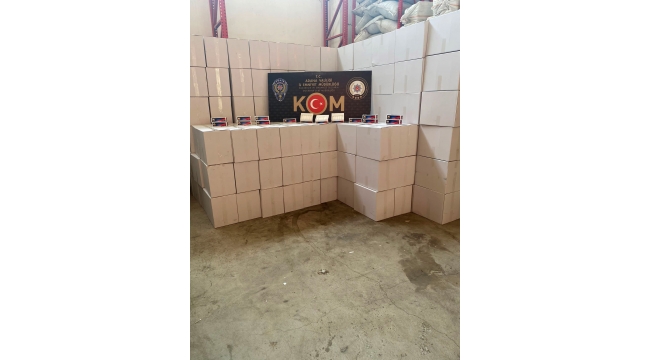 6 milyon 400 bin kaçak makaron ele geçirildi
