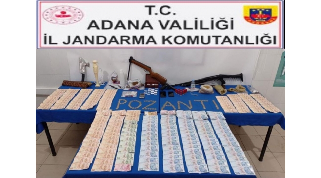 Pozantı’da uyuşturucu satıcılarına baskın