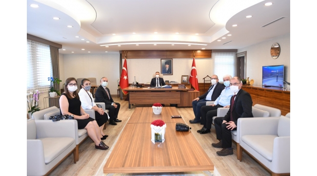 ÇUKUROVA TEKNOKENT YÖNETİCİLERİ VALİ ELBAN'I ZİYARET ETTİ