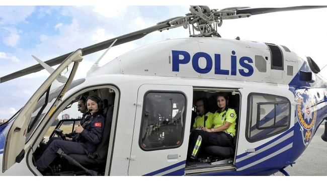Helikopter destekli trafik denetimi yapıldı