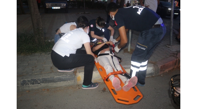 Otomobil elektrikli bisikletle çarpıştı: 1 yaralı
