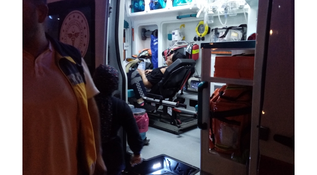 Darp edilen kadın hastaneye kaldırıldı