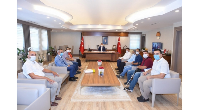 ŞEHİT VE GAZİ YAKINLARINDAN VALİ ELBAN’A ZİYARET