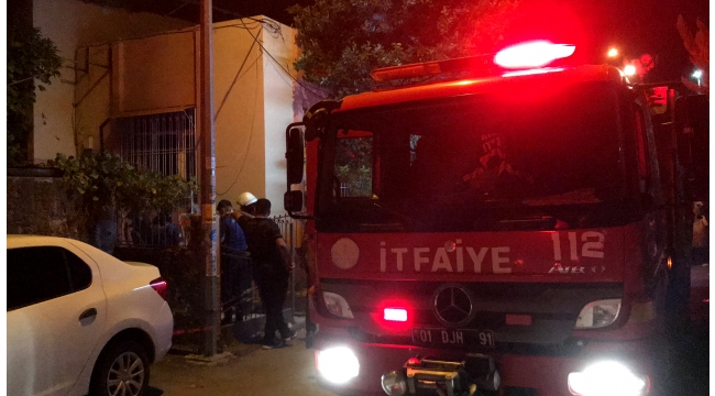 Tek katlı evde çıkan yangın hasara neden oldu