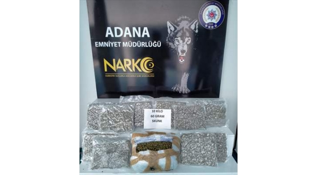 10 kilogram skunk ele geçirildi