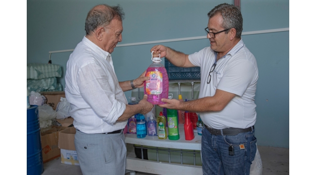 BELEDİYE ÜRETİMİ TEMİZLİK ÜRÜNLERİ “SEYHAN HALK PAZARI”NDA