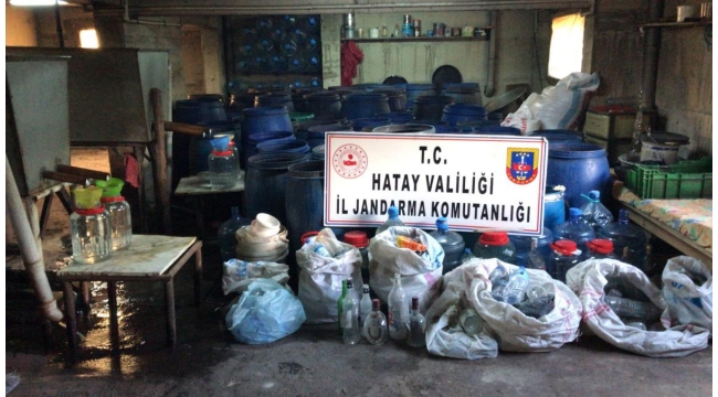 1380 litre sahte içki bulundu