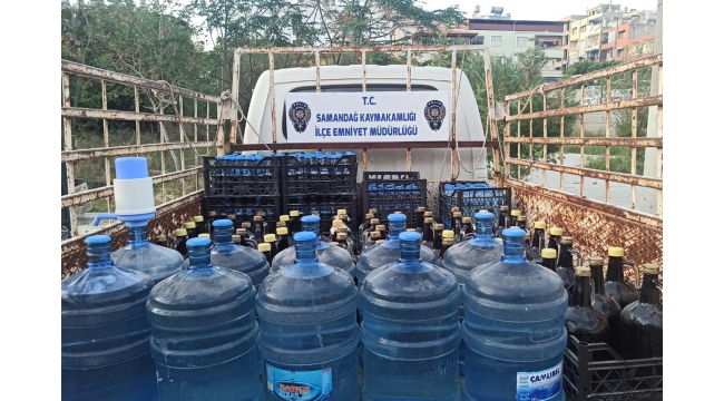 567 litre sahte içki ele geçirildi