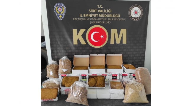 Kıyılmış tütün ele geçirildi